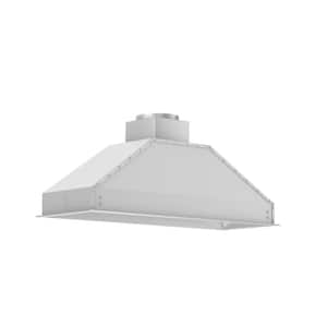 46 in. 700 CFM Ducted Range Hood Insert with Remote Blower in Stainless Steel