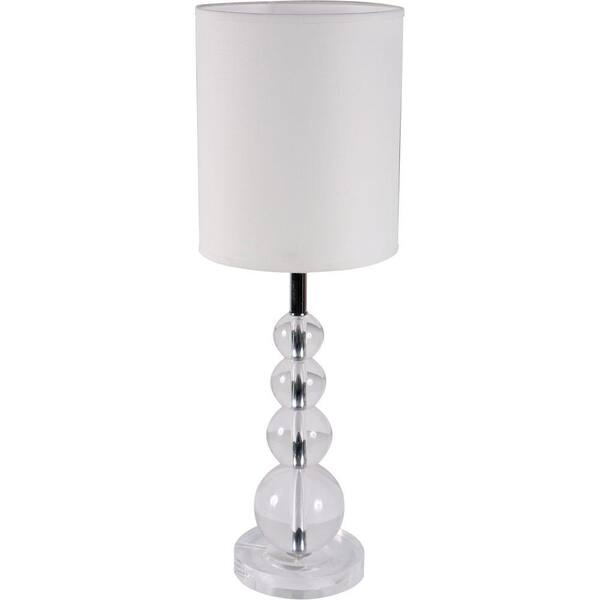 Yosemite Home Decor Portable Lamp Series 22.5 in. White Table Lamp-DISCONTINUED