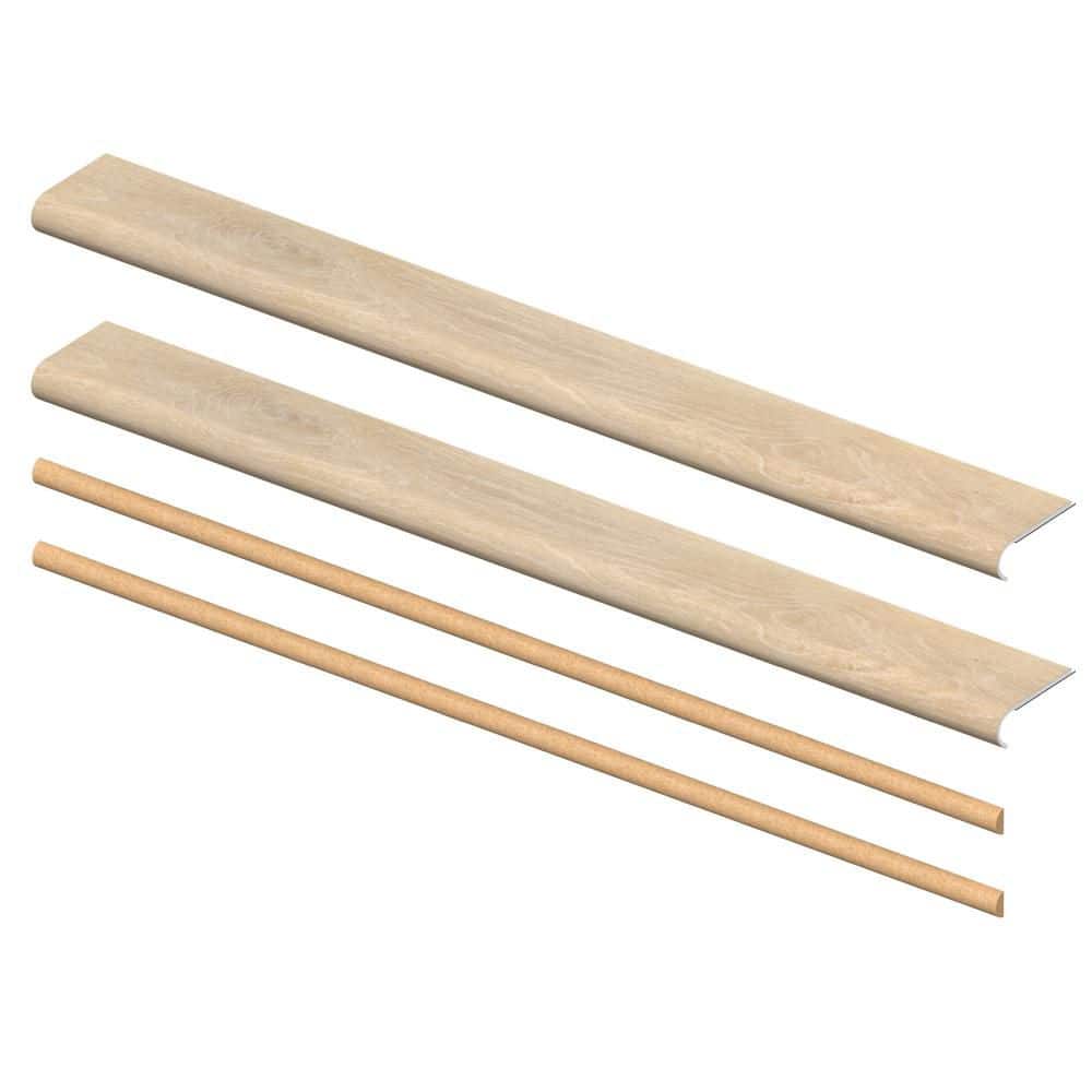 Dusk Cherry 6.5 mm x 46 in. x 5 in. Exact Match Round Nose Open Stair Return/Landing Kit (2-Pack) price history on PriceWatchPro
