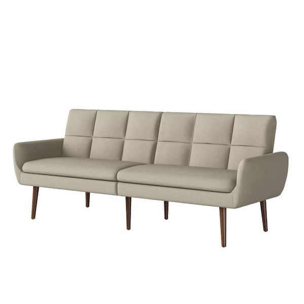 Handy Living Pirro 81 25 In Cashmere, What Is The Length Of A 3 Seater Sofa Bed