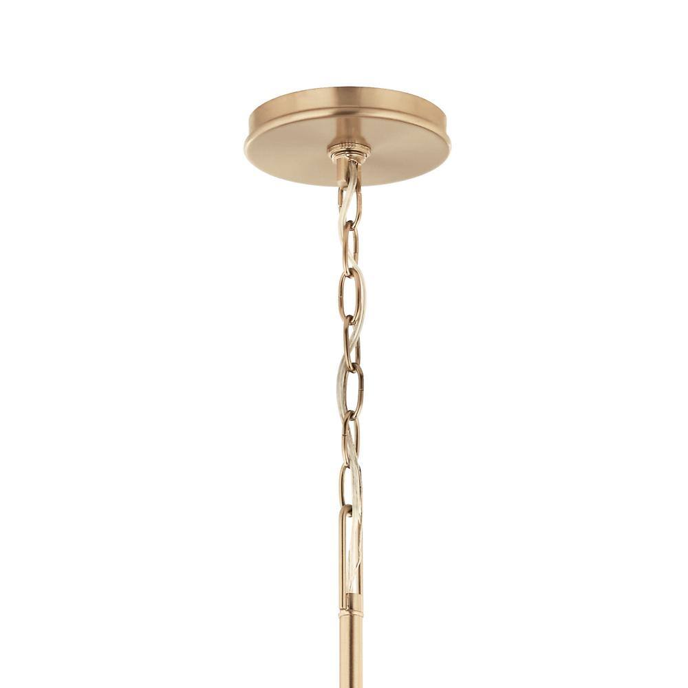 Champagne Bronze 6-Light Candle Style Chandelier
