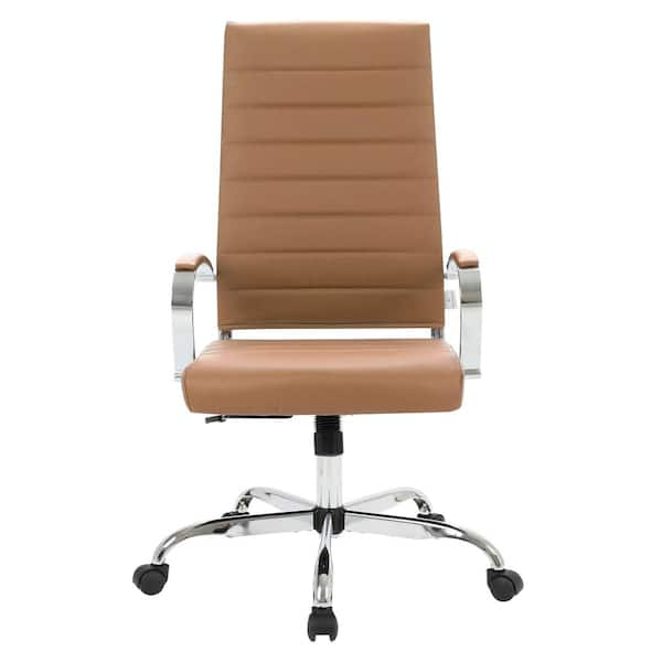 Dundee Leather Rolling Desk Chair