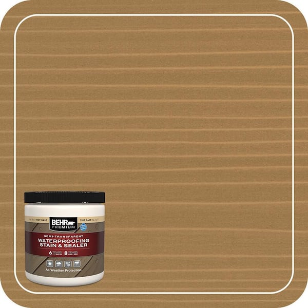 8 oz. #ST-154 Chatham Fog Semi-Transparent Waterproofing Exterior Wood Stain and Sealer Sample