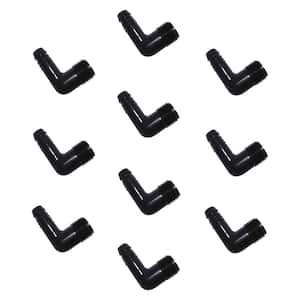 1/2 in. Barb x 1/2 in. Male Pipe Thread Elbows for Sprinkler Swing Pipe, 10-Pack (Not Compatible With Drip Tubing)