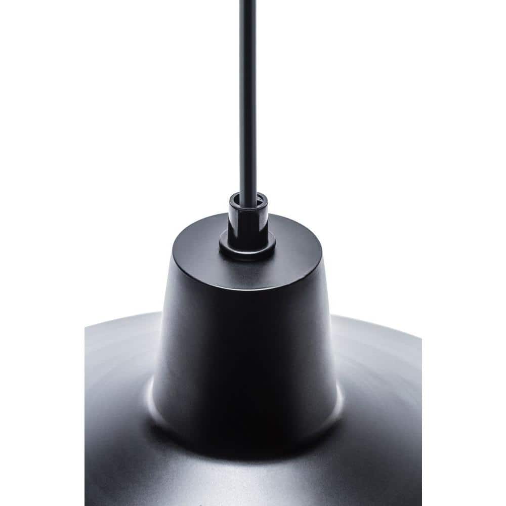 Matte Black 50" Adjustable Industrial Steel Pendant Light