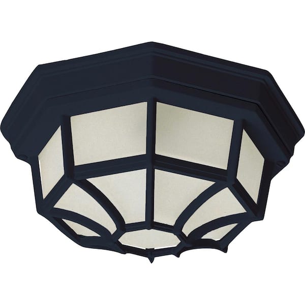 11.5-in W Painted Rust Outdoor Flush Mount Light 11.5-in W Painted Rust Outdoor Flush Mount Light