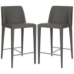 Garretson 26 in. Gray Counter Stool (Set of 2)