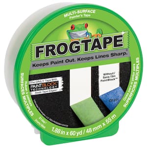 FrogTape Delicate Surface Painter&s Tape, Yellow, 1.41 Inches x 60 Yards, 4 Pack