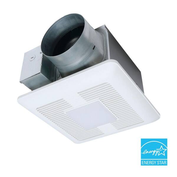 KOHLER Atmo Bathroom Exhaust Fan With Light - 13-7/8 X 13-7/8 Inch, 3-Speed, Dimmable