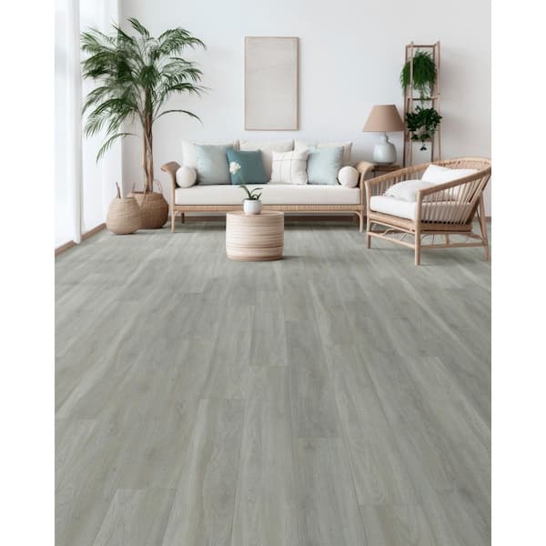 Classy Chic Graceful Graphite 12 MIL x 7 in. x 48 in. Glue Down Waterproof Luxury Vinyl Plank (51.33 sq. ft./Ctn)