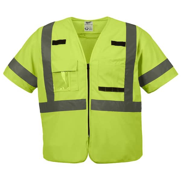 WEST③ Milwaukee 2X-Large/3X-Large Yellow Class 3 High Visibility Safety