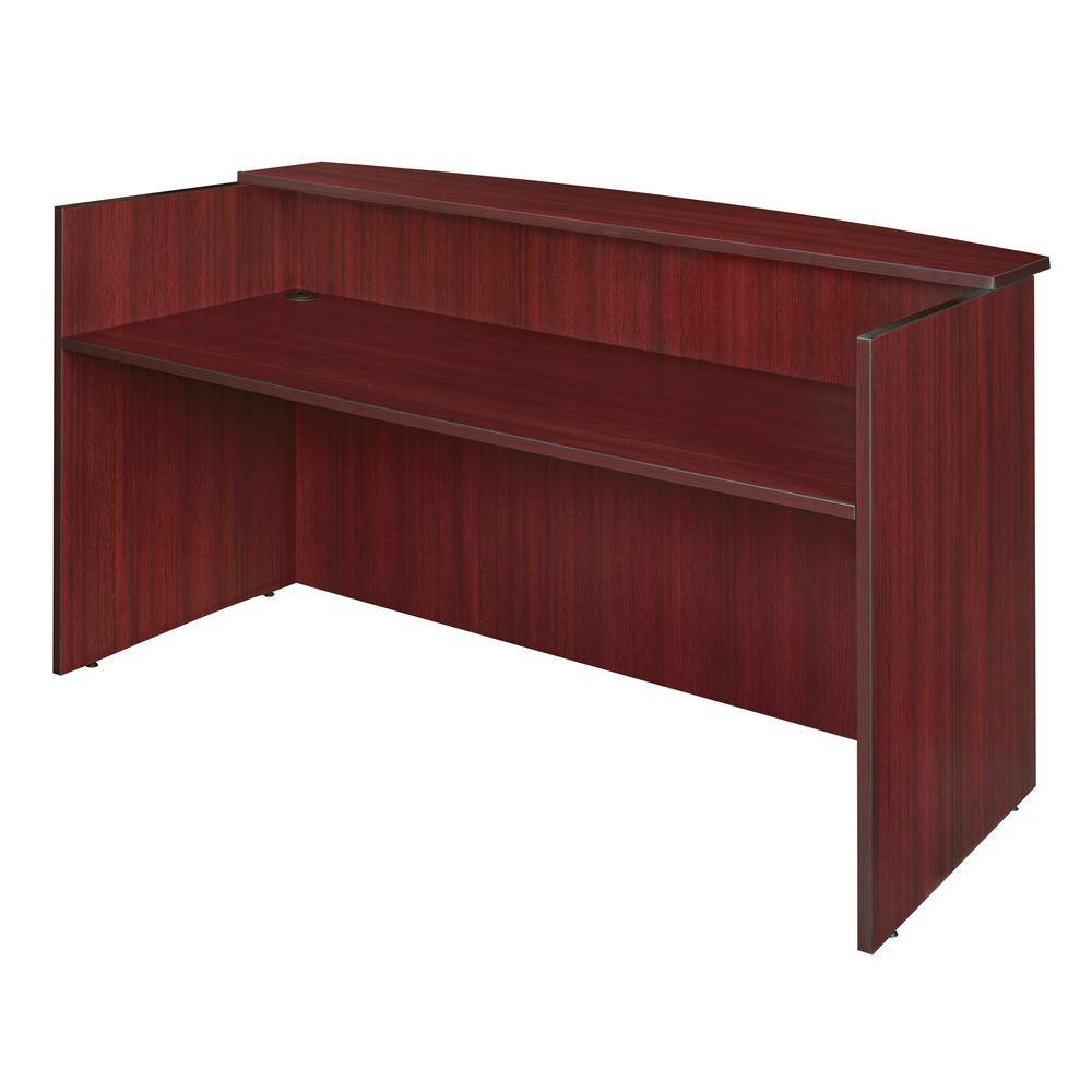Regency Legacy Mahogany Reception Desk ShellLRDDS7135MH The Home Depot
