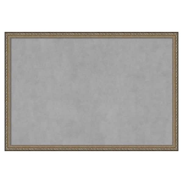 Amanti Art Parisian Silver 38 in. x 26 in. Framed Magnetic Board