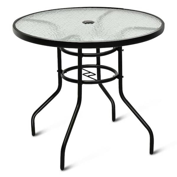 Round Metal Outdoor Coffee Table, Round Metal Outdoor Table Top