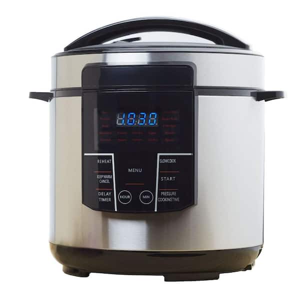 Brentwood 6 Qt. Black Stainless Steel Electric Pressure Cooker