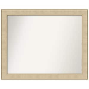 Classic Honey Silver 32 in. x 26 in. Non-Beveled Casual Rectangle Framed Wall Mirror in Silver