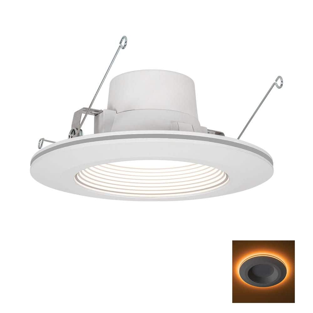 6 in. Title 20 Integrated LED Recessed Light Trim with Night Light Feature 