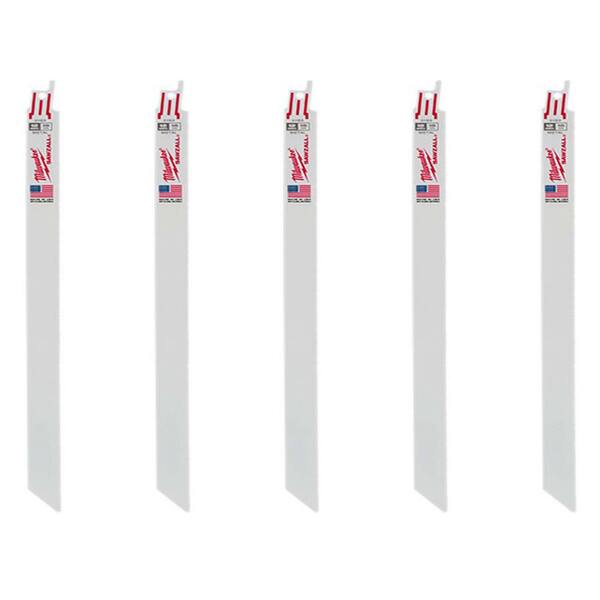 Milwaukee 12 in 18 TPI Sawzall Blades 5 PK for sale online 