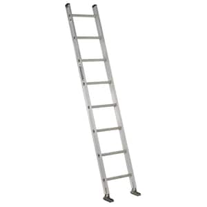 8 ft. Aluminum Single Ladder with 300 lbs. Load Capacity Type IA Duty Rating