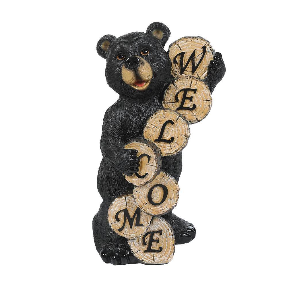 LuxenHome Bear Garden Statue WHST1546 The Home Depot