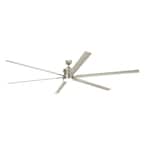 Royalty 120 in. LED Indoor/Outdoor Brushed Nickel Ceiling Fan with Light and Remote Control