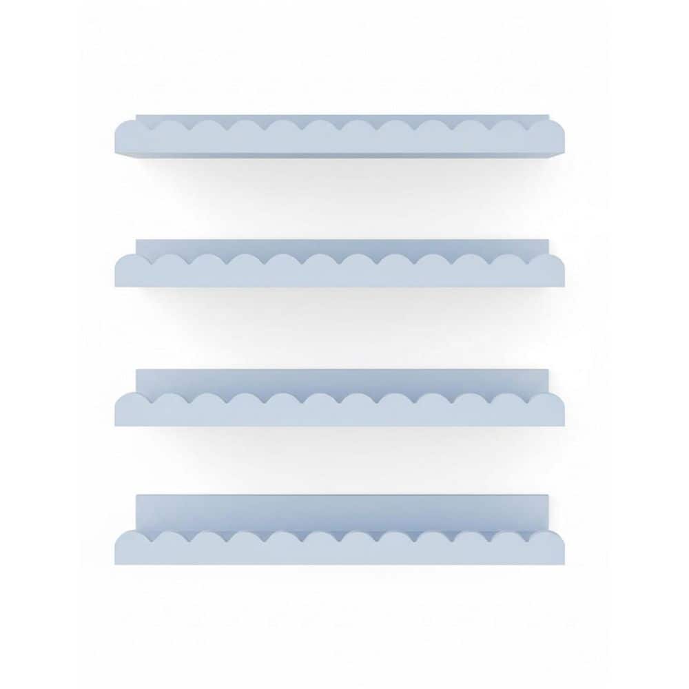 16.5 in. W x 4.7 in. D Blue Floating Shelves Decorative Wall Shelf