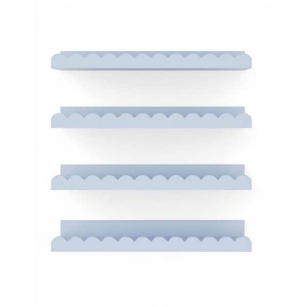 16.5 in. W x 4.7 in. D Blue Floating Shelves Decorative Wall Shelf