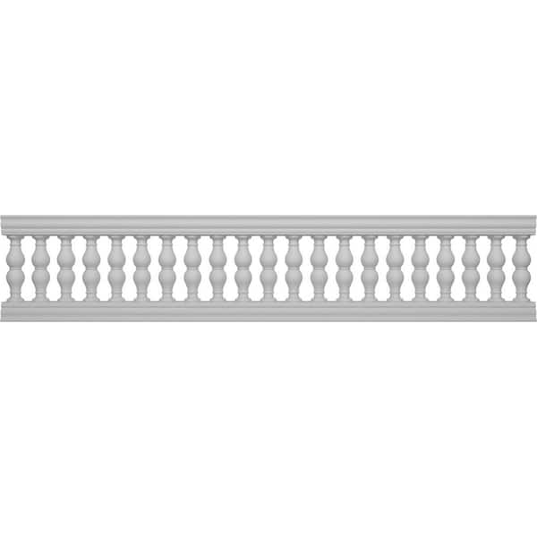 Ekena Millwork Fiberthane Avalon Balustrade 144 in. L x 32 in. H Fiberglass Railing Kit
