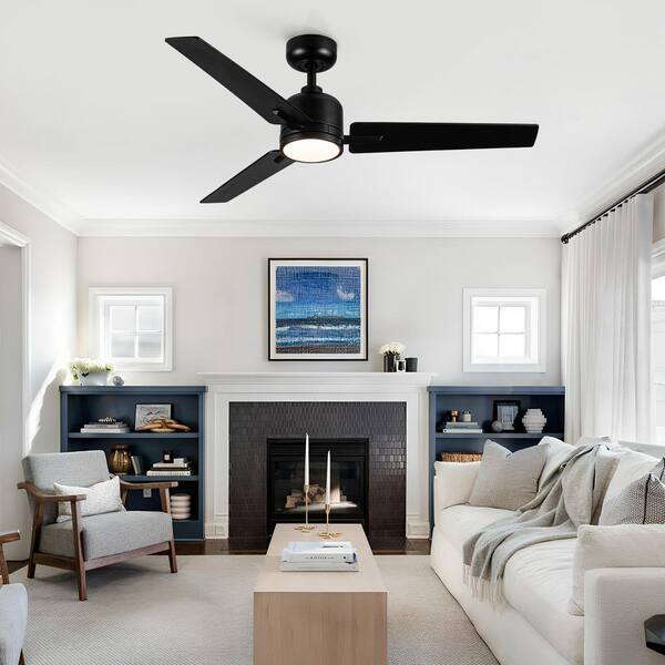 Wellspeed Hushine 48 in. Indoor Black Farmhouse Standard Ceiling