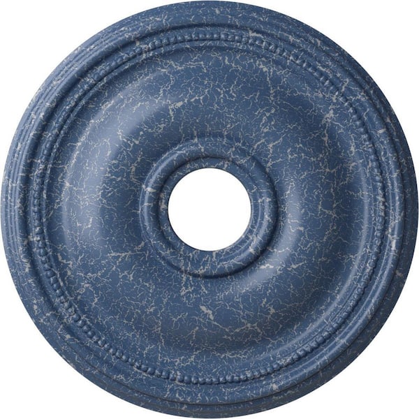 Ekena Millwork 1-1/8 in. x 18-1/8 in. x 18-1/8 in. Polyurethane Bradford Ceiling Medallion, Americana Crackle