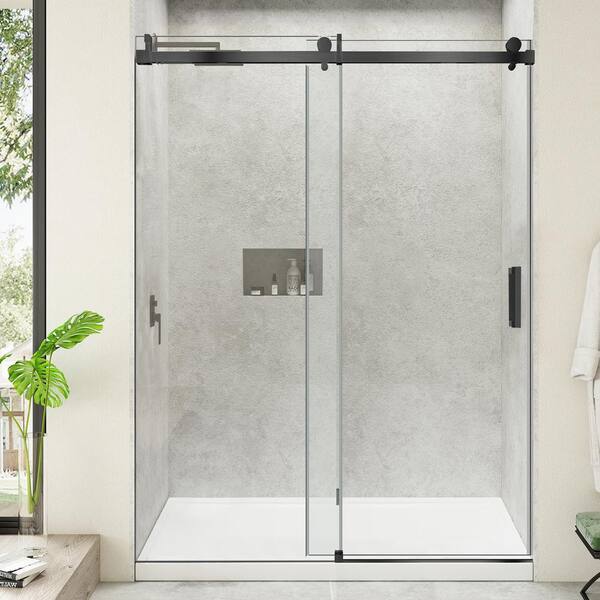 Single Sliding Frameless Shower Door, Single Sliding Shower Door Replacement