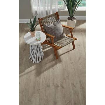 VERT HAUS Blanched Oak 10 mm T x 7.4 in. x 47.2 in. Waterproof Hybrid Resilient Flooring (27 sq. ft./Case) VH106