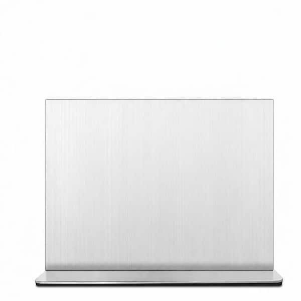 12 in. Silver Stainless Steel Double-Sided Magnetic Knife Holder Stand for Kitchen Countertop Storage