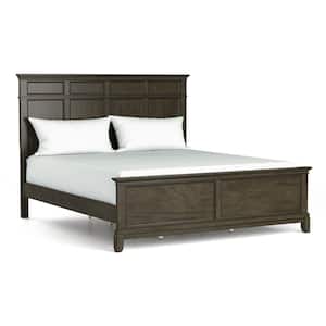 Emery Point Gray King Panel Bed