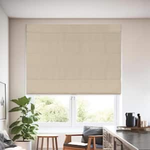 Chicology Cut-to-Size Daily White Cordless Light Filtering Privacy  Polyester Roman Shade 39.5 in. W x 48 in. L RMDW-IM-39.5X48 - The Home Depot