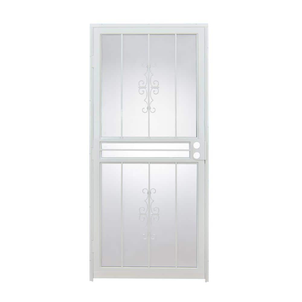 Grisham 36 in. x 80 in. 501 Series Genesis Steel White Prehung