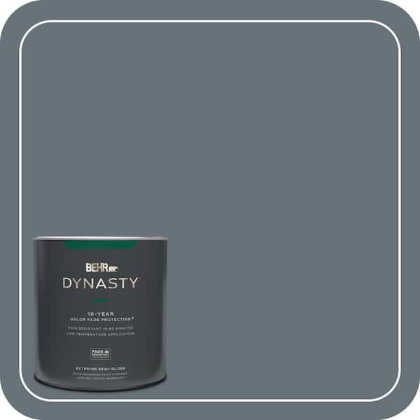 BEHR DYNASTY 1 qt. #ECC-22-3 Rain Shadow Semi-Gloss Exterior Stain-Blocking Paint & Primer