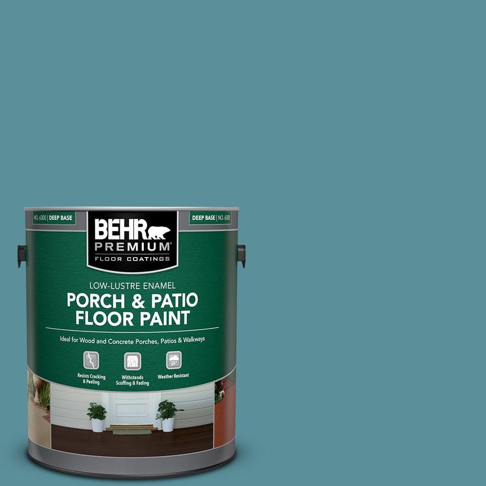 BEHR PREMIUM 1 gal. Home Decorators Collection HDCAC23A Cabana Blue LowLustre Enamel Int/Ext