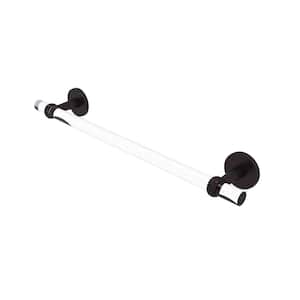 Clearview 24 in. Towel Bar with Twisted Accents in Antique Bronze