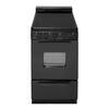 Unbranded 20 in. 2.42 cu. ft. Freestanding Smooth Top Electric Range in Black EAS2X0BP