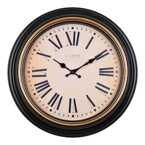 La Crosse Technology 12 in. Evelyn Brown Silent Sweeping Quartz