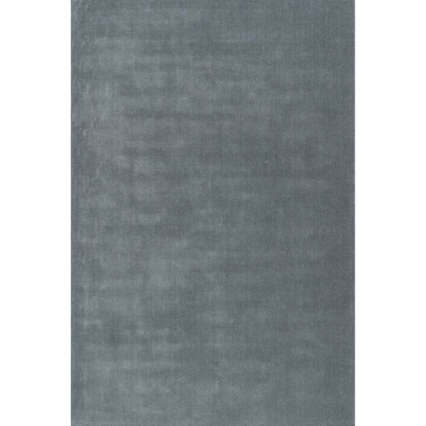Frenshe Interiors Maru Wool Blue Grey 10 ft. x 14 ft. Indoor/Outdoor Patio Area Rug