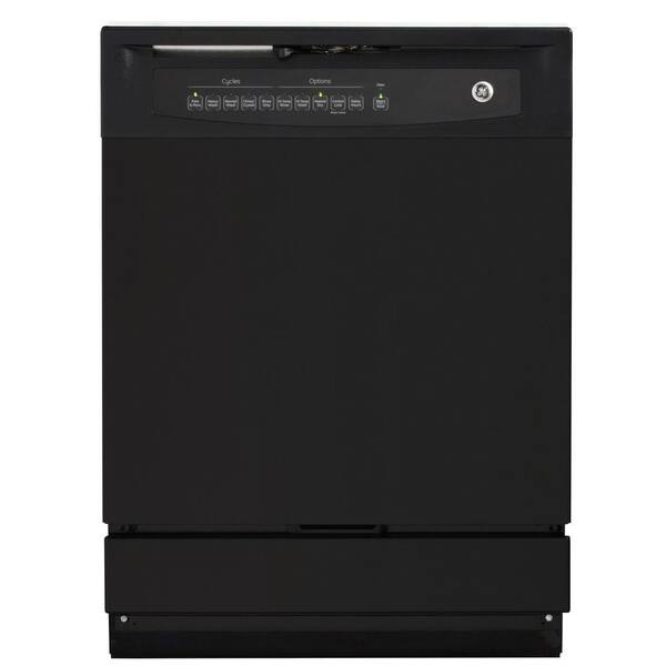 GE Front Control Dishwasher in Black