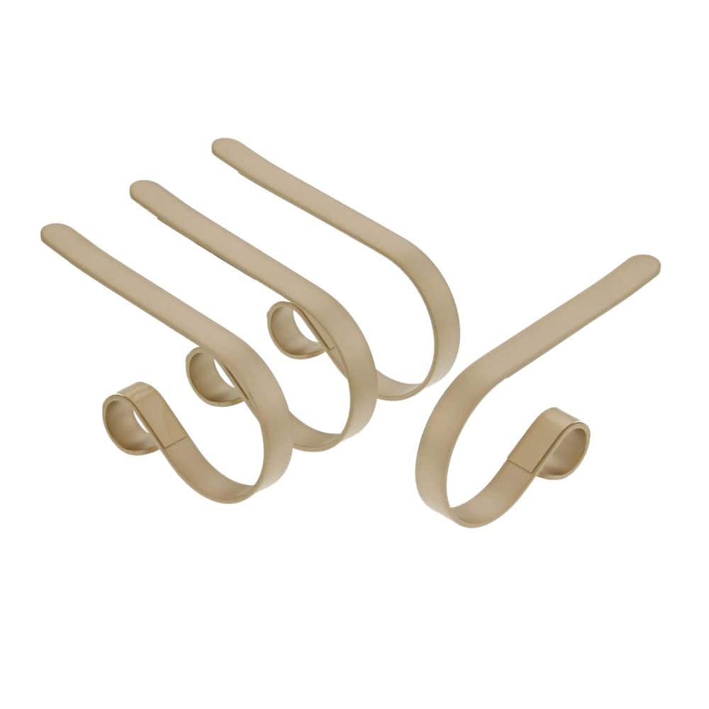 2.5 in. Champagne Metal Original MantleClip Stocking Holder 4-pack price history on PriceWatchPro