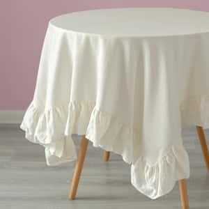 The Folding Table Cloth 6 ft. Table Cloth Made for Folding Tables Natural  3072NAT - The Home Depot