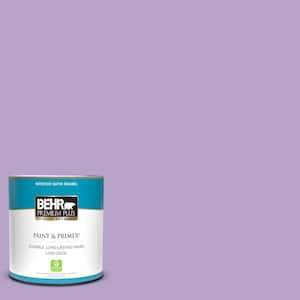 1 qt. #650B-4 Violet Fields Satin Enamel Low Odor Interior Paint & Primer