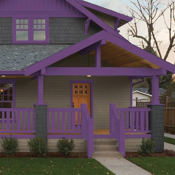 Glidden Premium 1 qt. PPG1176-7 Perfectly Purple Semi-Gloss