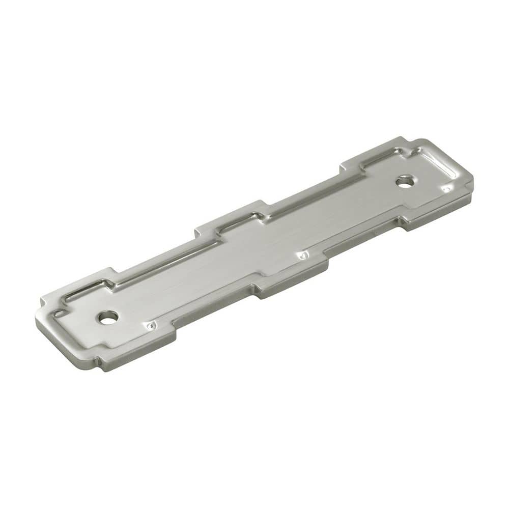 Coventry Collection Pull Backplate 3-3/4 in. (96mm) Center to Center Satin Nickel Finish Cabinet Backplate price history on PriceWatchPro