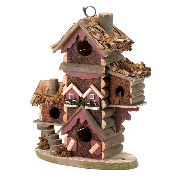 Zingz & Thingz 10.5 in. x 5.5 in. x 12.5 in. Gingerbread-Style Birdhouse