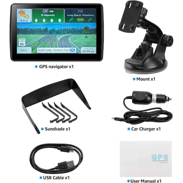 5-8264   • Highway Navigation. 5-Inch Car GPS Navigation System, 8GB, Voice Navigation